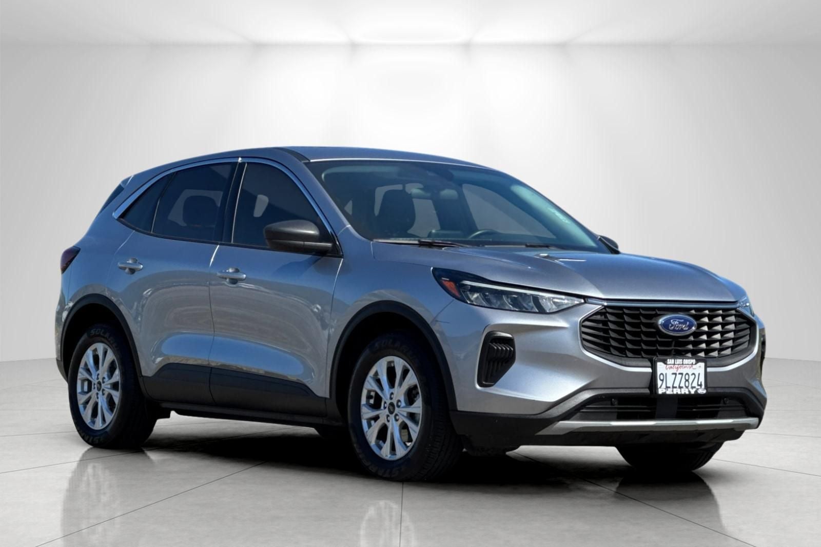 2024 Ford Escape Active in Silver Metallic — front three-quarter view