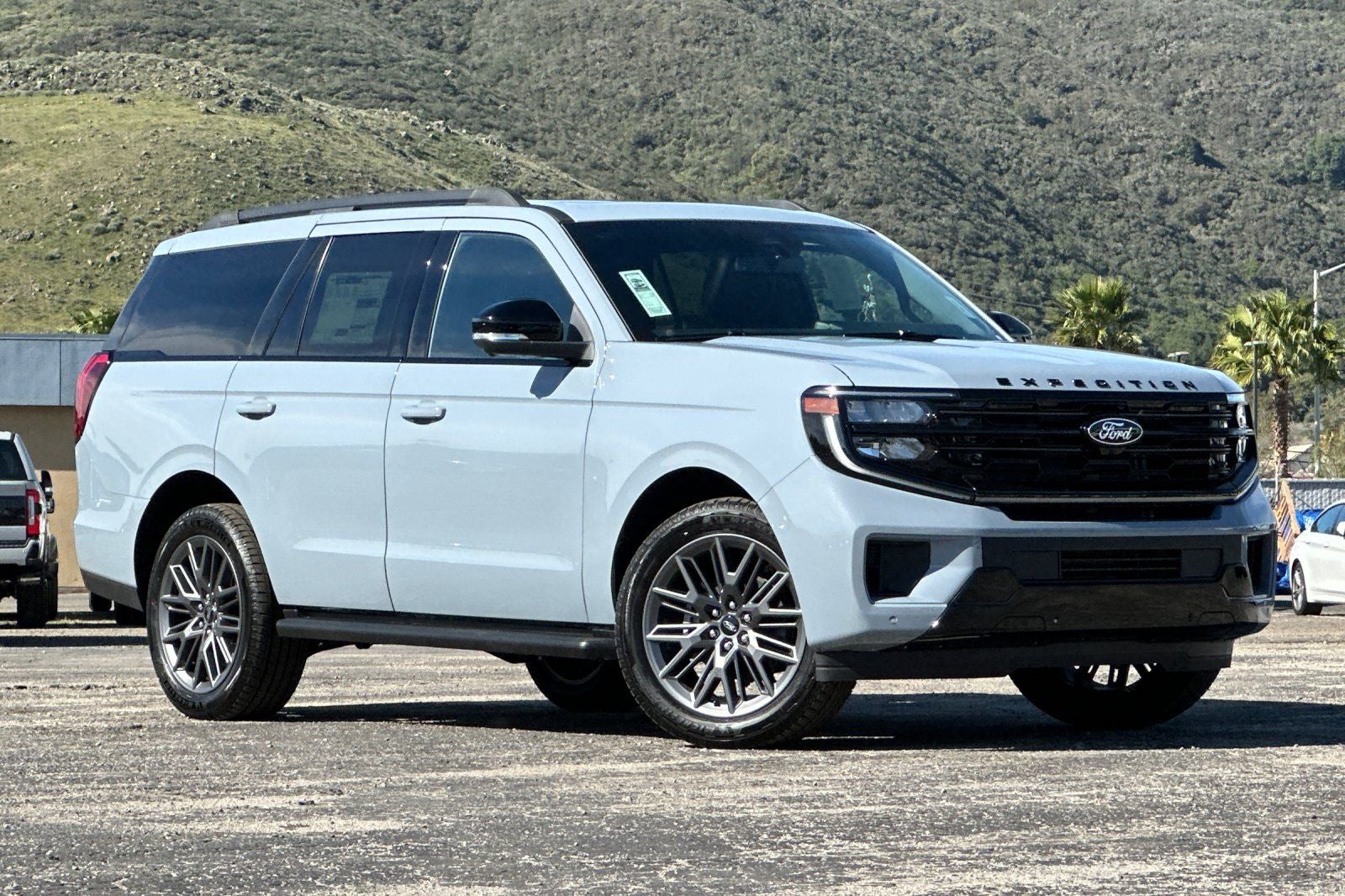 2026 Ford Expedition Platinum in Gray Metallic — front three-quarter view