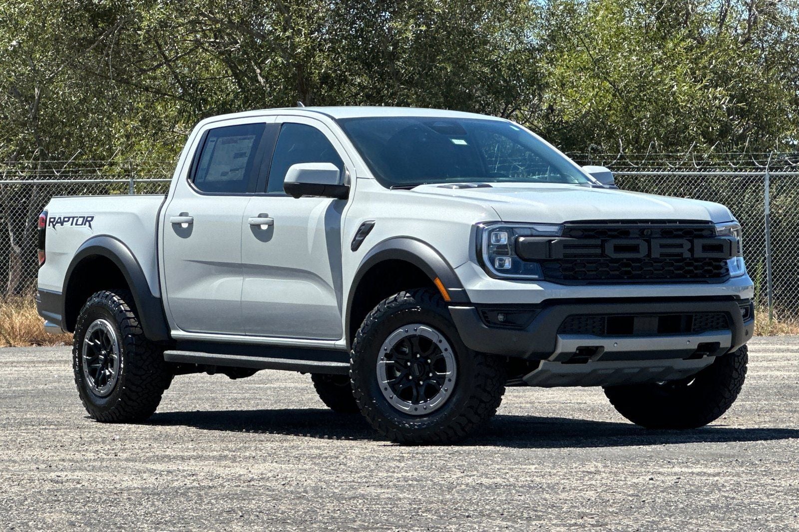 2026 Ford Ranger Raptor in Avalanche — front three-quarter view