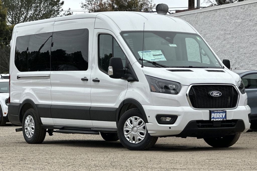 2026 Ford Transit-350 XLT in Oxford White — front three-quarter view