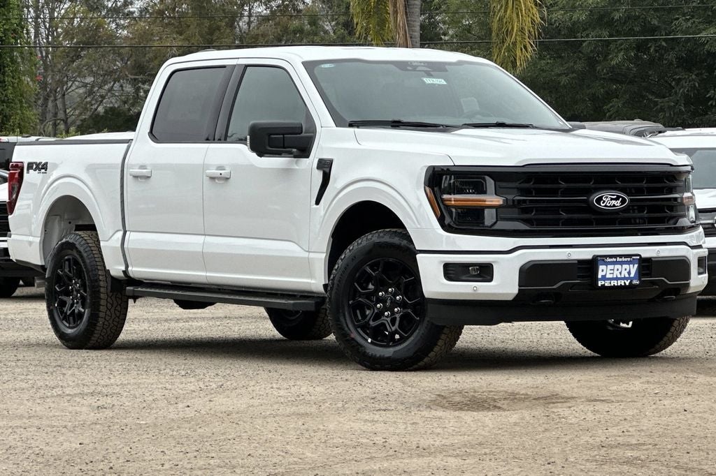 2026 Ford F-150 XLT in Oxford White — front three-quarter view