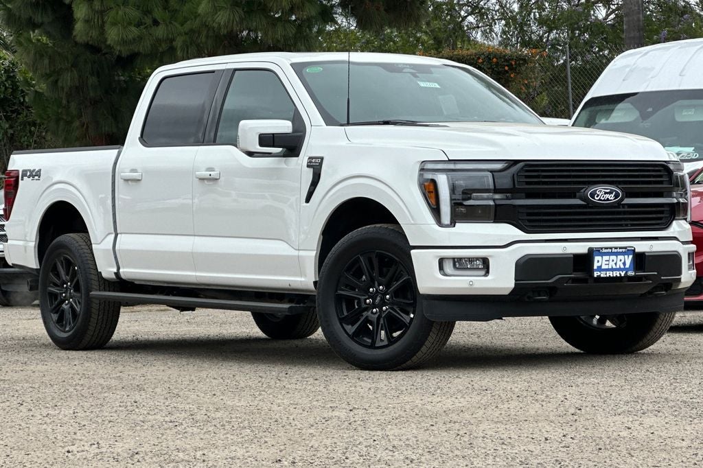 2026 Ford F-150 Platinum in White Metallic — front three-quarter view