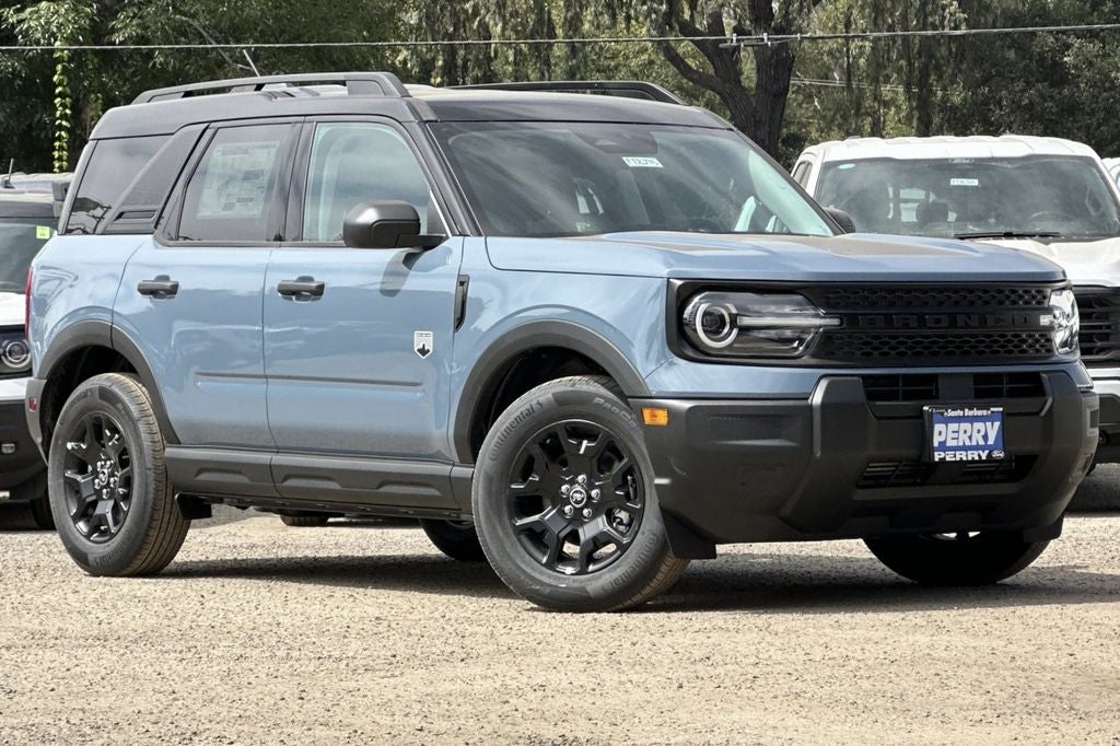 2026 Ford Bronco Sport Big Bend in Azure Gray Metallic Tri-Coat — front three-quarter view