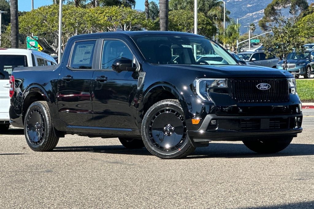 2026 Ford Maverick Lobo High in Shadow Black — front three-quarter view