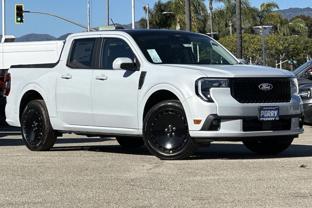 2026 Ford Maverick Lobo Standard in Space White Metallic — front three-quarter view