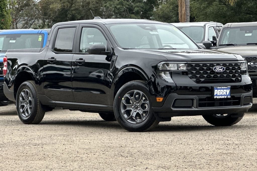 2026 Ford Maverick XLT in Shadow Black — front three-quarter view
