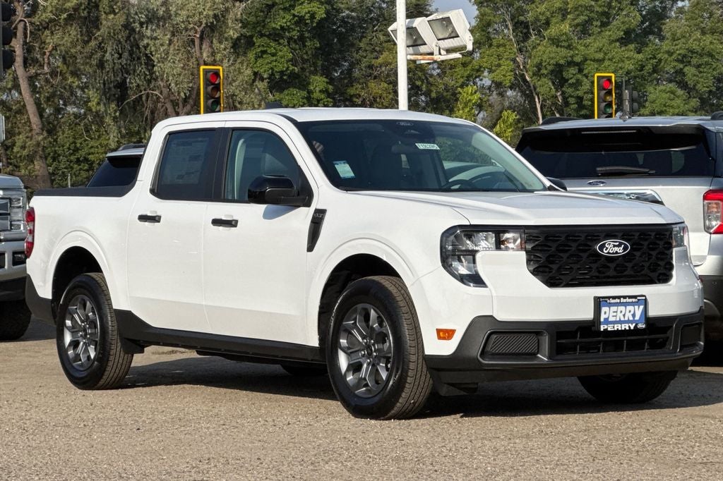 2026 Ford Maverick XLT in Oxford White — front three-quarter view