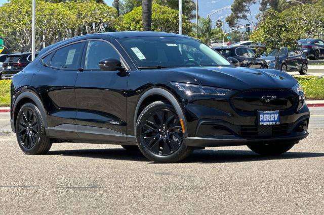 2026 Ford Mustang Mach-E Select in Shadow Black — front three-quarter view
