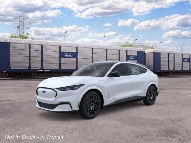 2026 Ford Mustang Mach-E Premium in Star White Metallic Tri-Coat — front three-quarter view